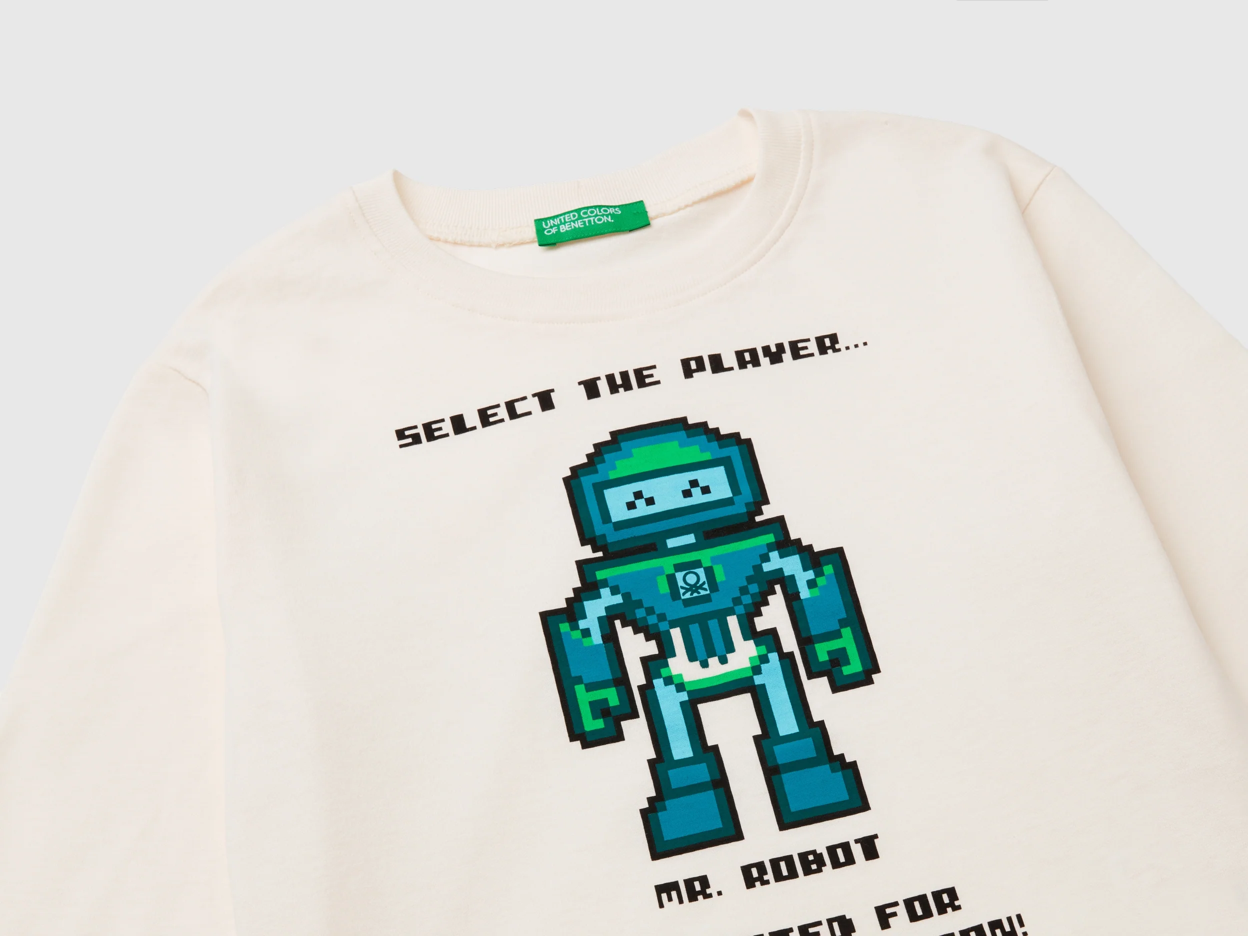 T-shirt con stampa in caldo cotone bio - Image 3