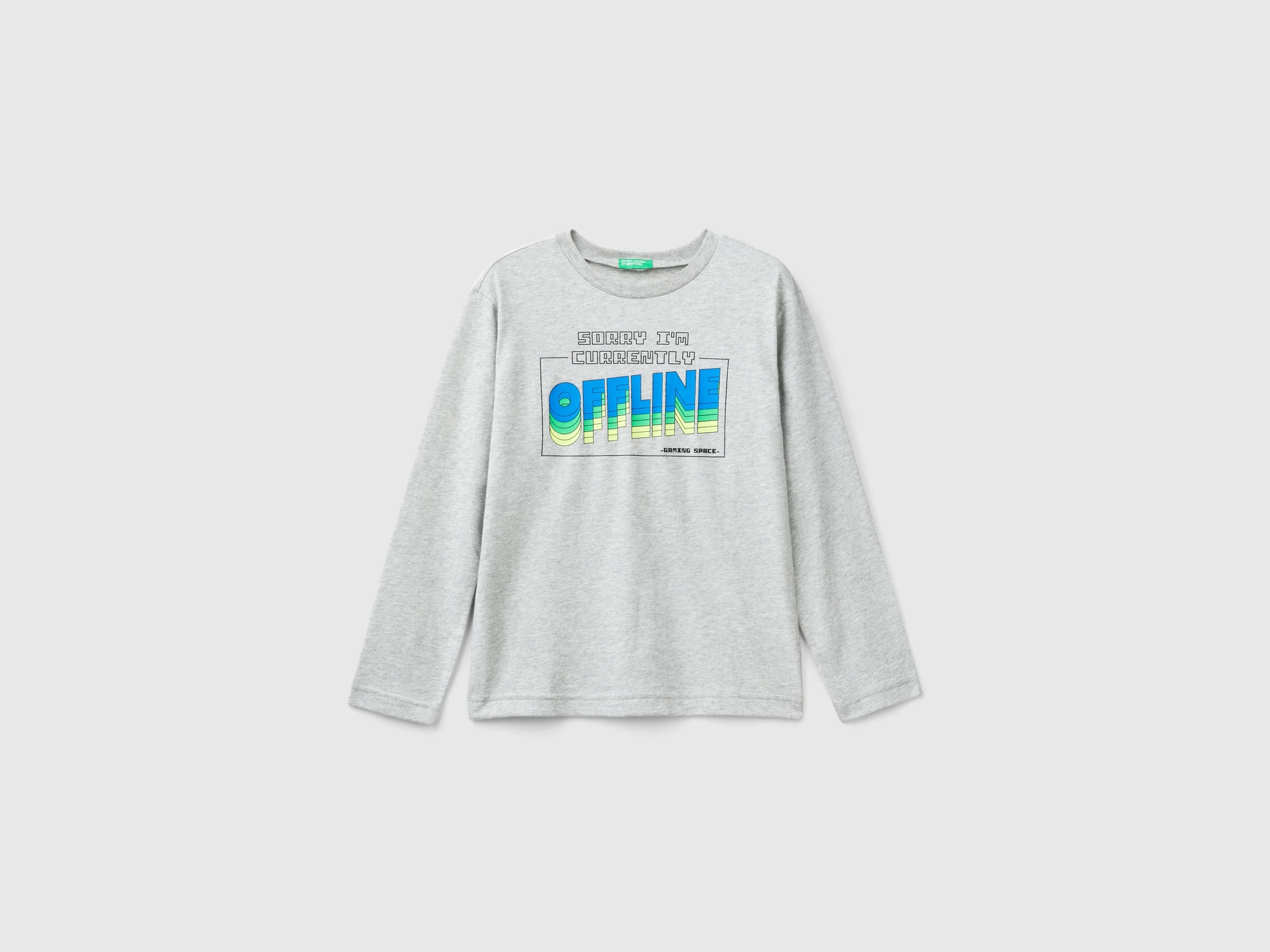 T-shirt con stampa in caldo cotone bio
