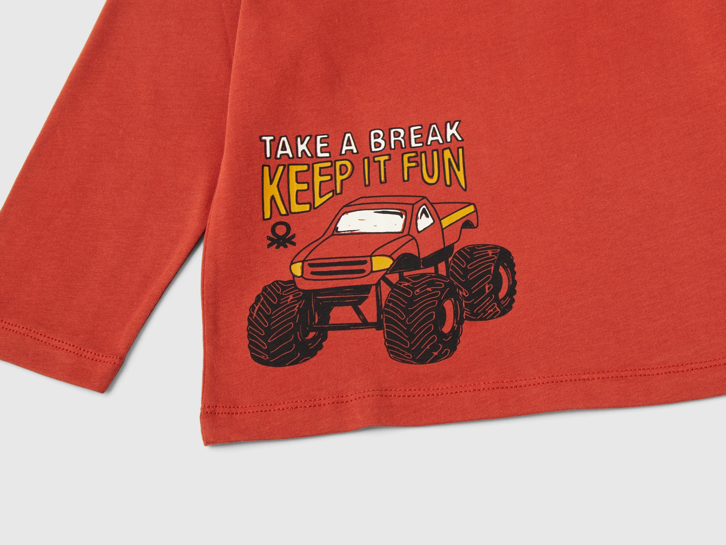 T-shirt con stampa in caldo cotone bio - Image 3