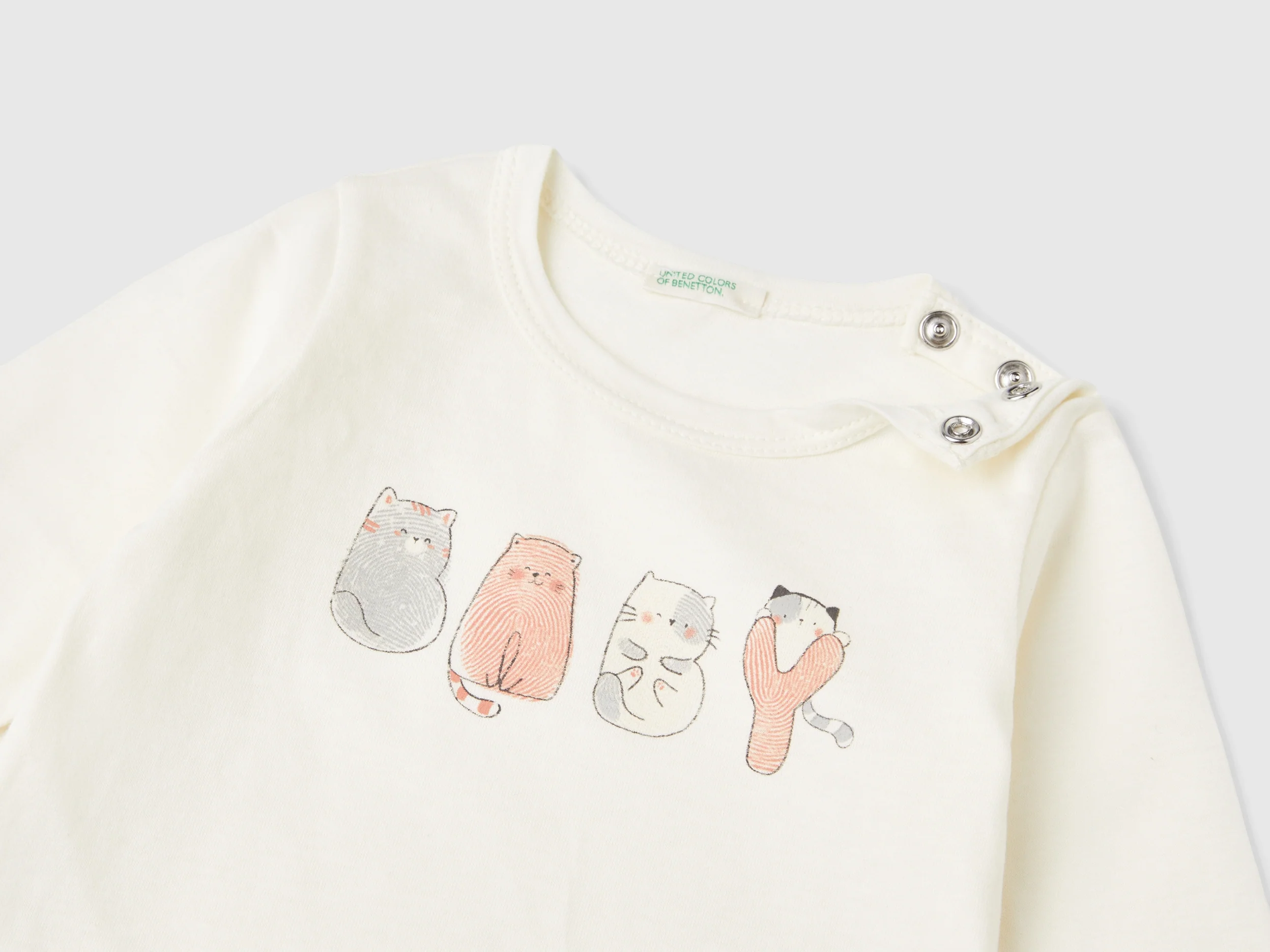 T-shirt con stampa in caldo cotone bio - Image 3