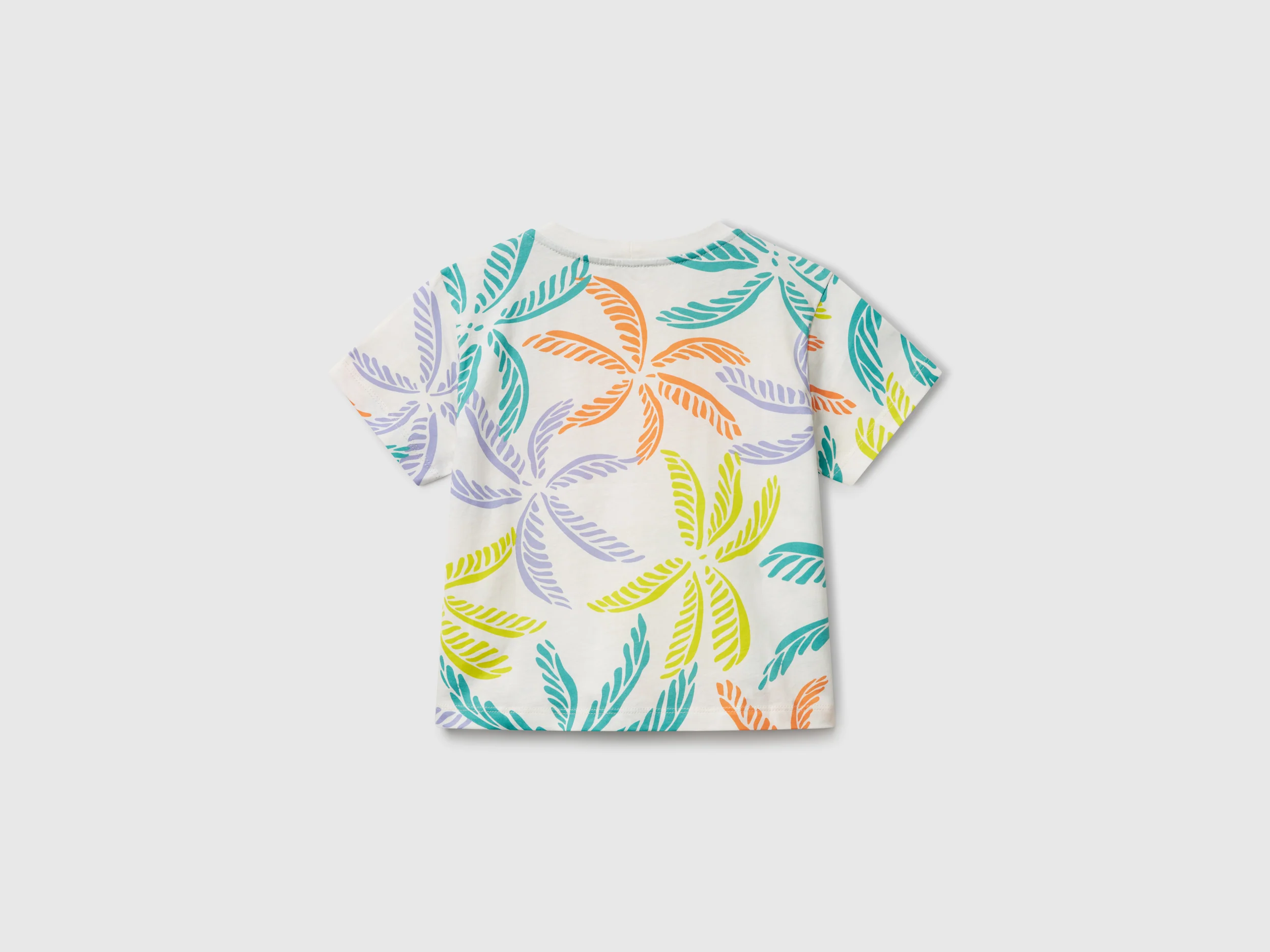 T-shirt con stampa tropicale - Image 2