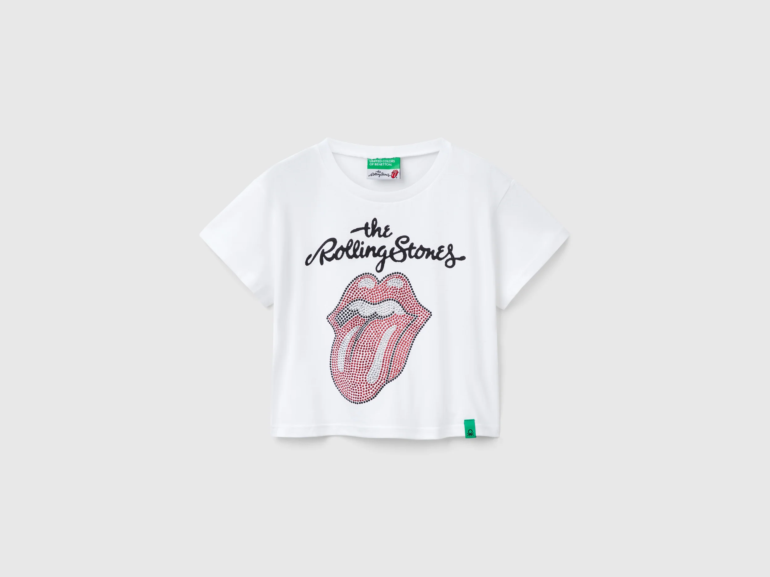 T-shirt cropped "The Rolling Stones"