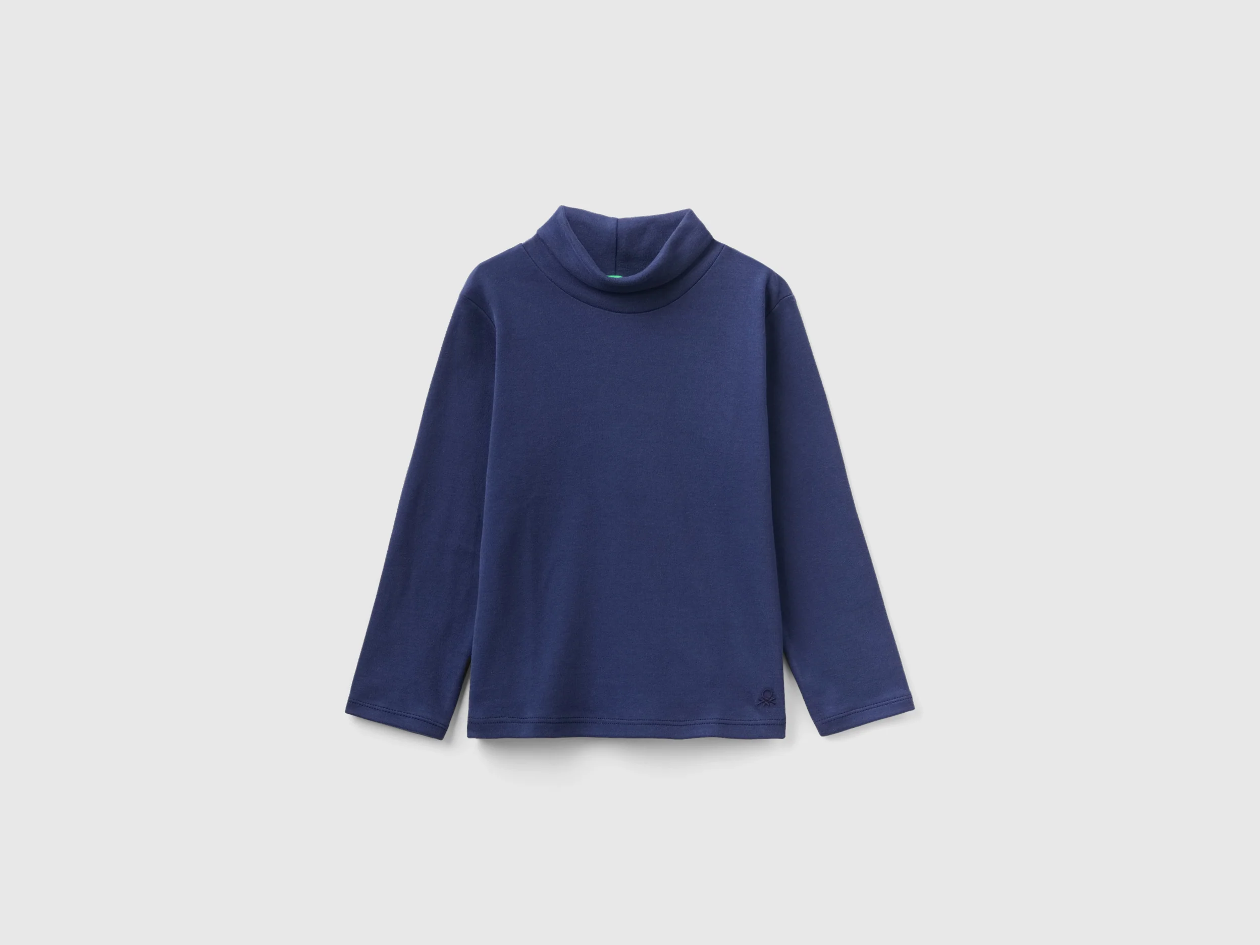T-shirt dolcevita in caldo cotone bio