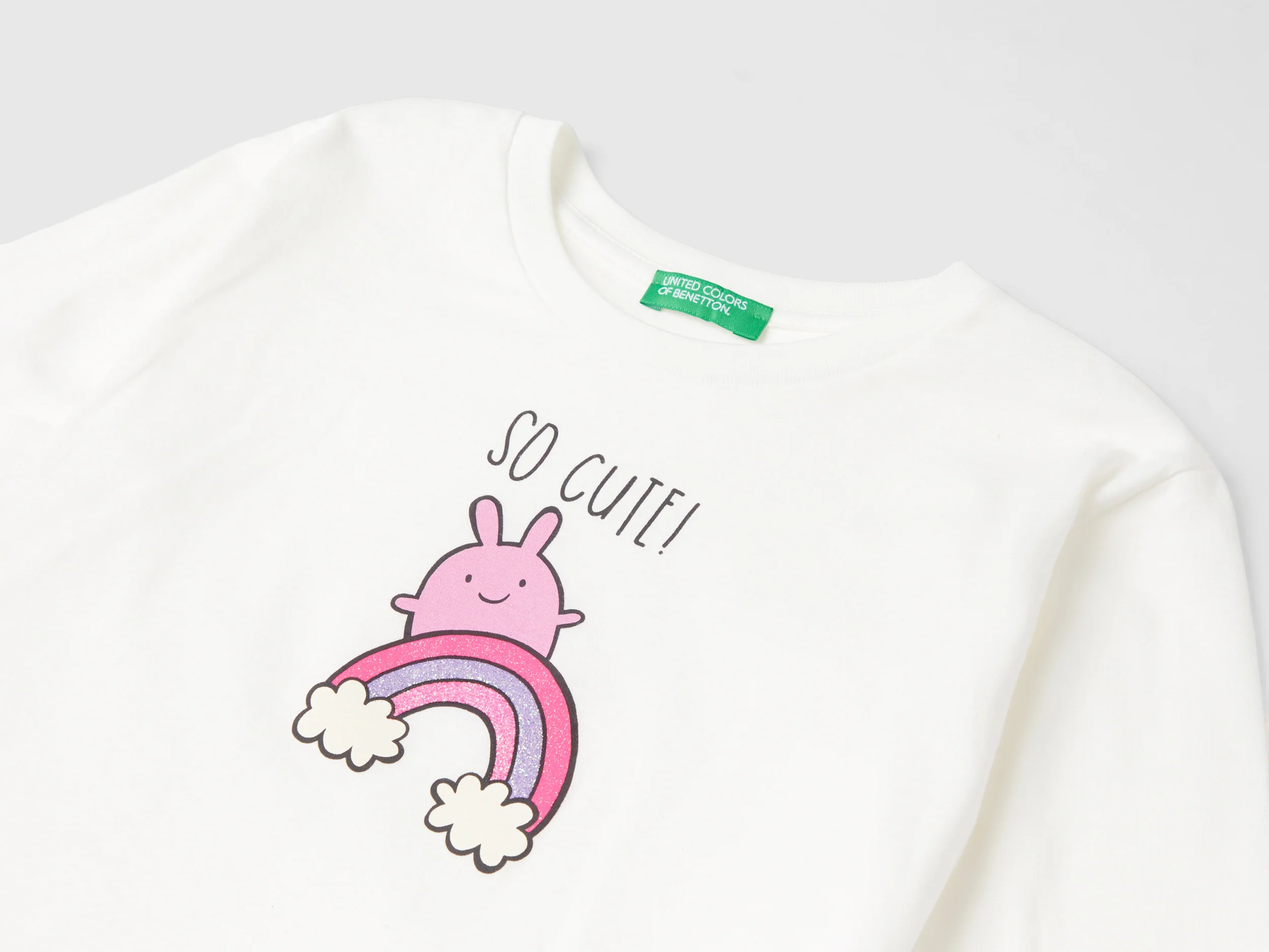 T-shirt in cotone bio con stampa - Image 3