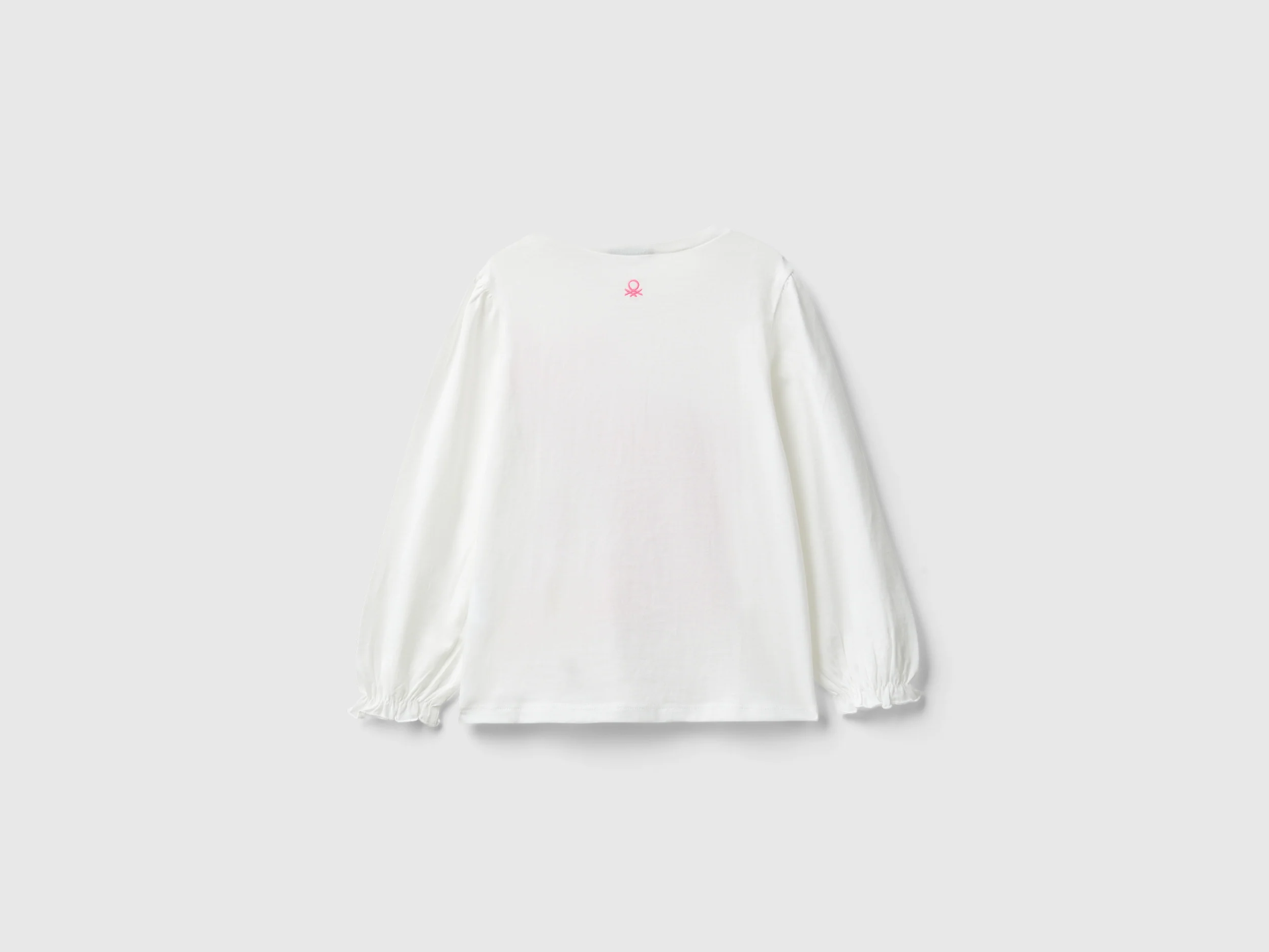 T-shirt in cotone bio con stampa glitter - Image 2