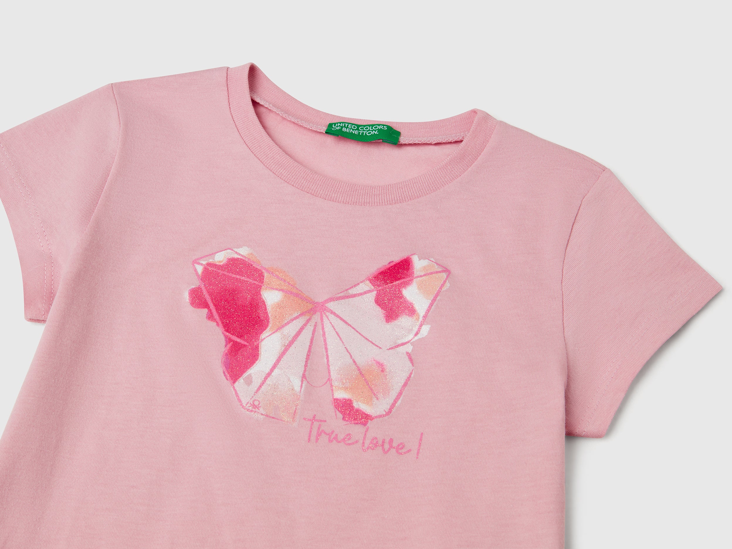 T-shirt in cotone con glitter - Image 3