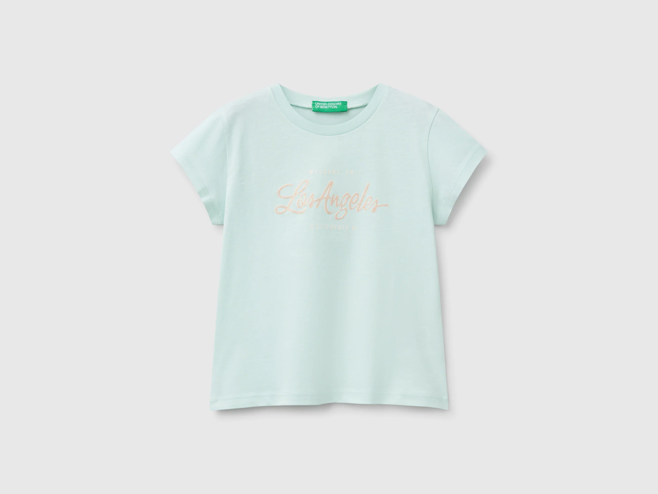 T-shirt in cotone con glitter