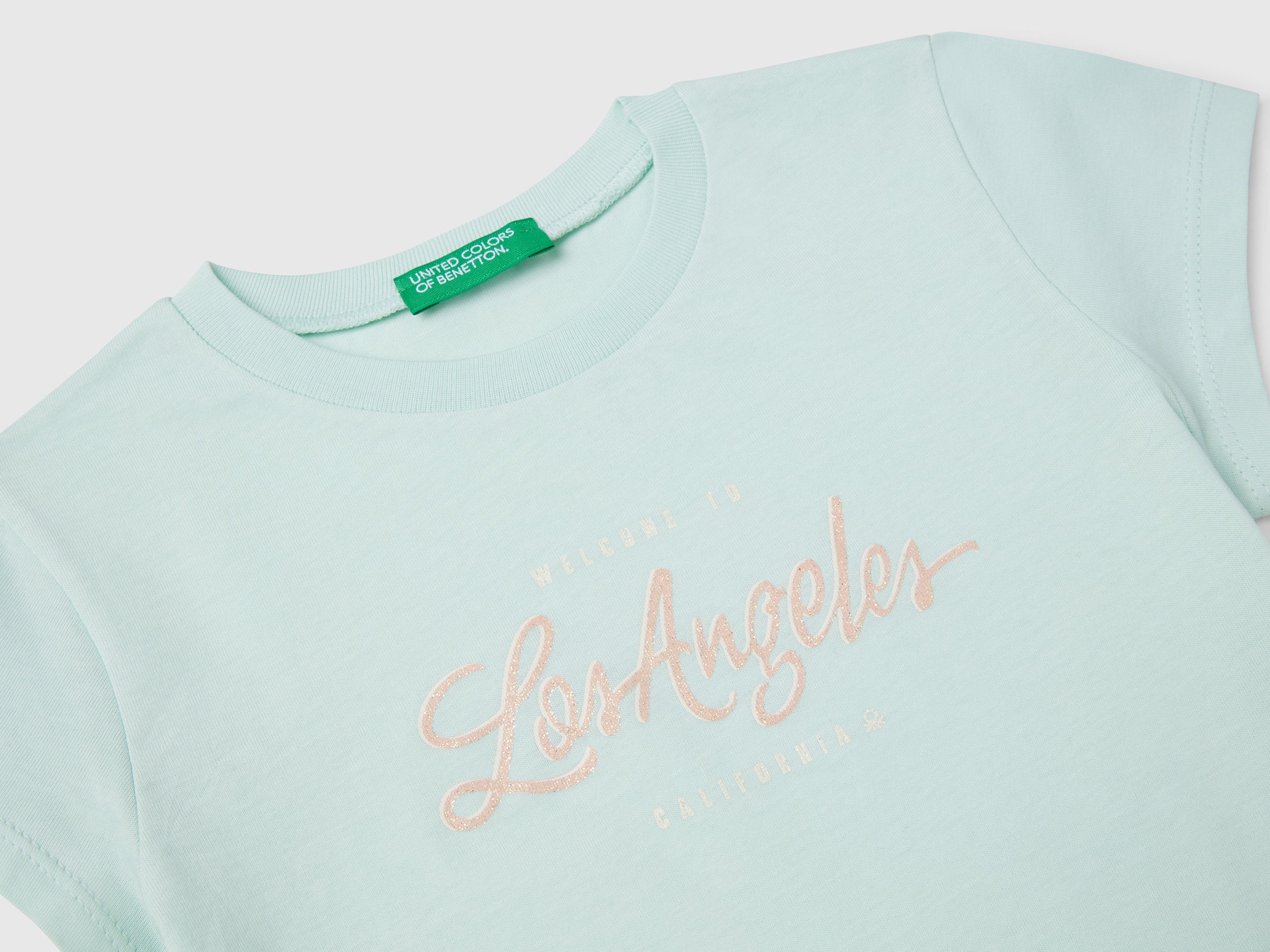 T-shirt in cotone con glitter - Image 3