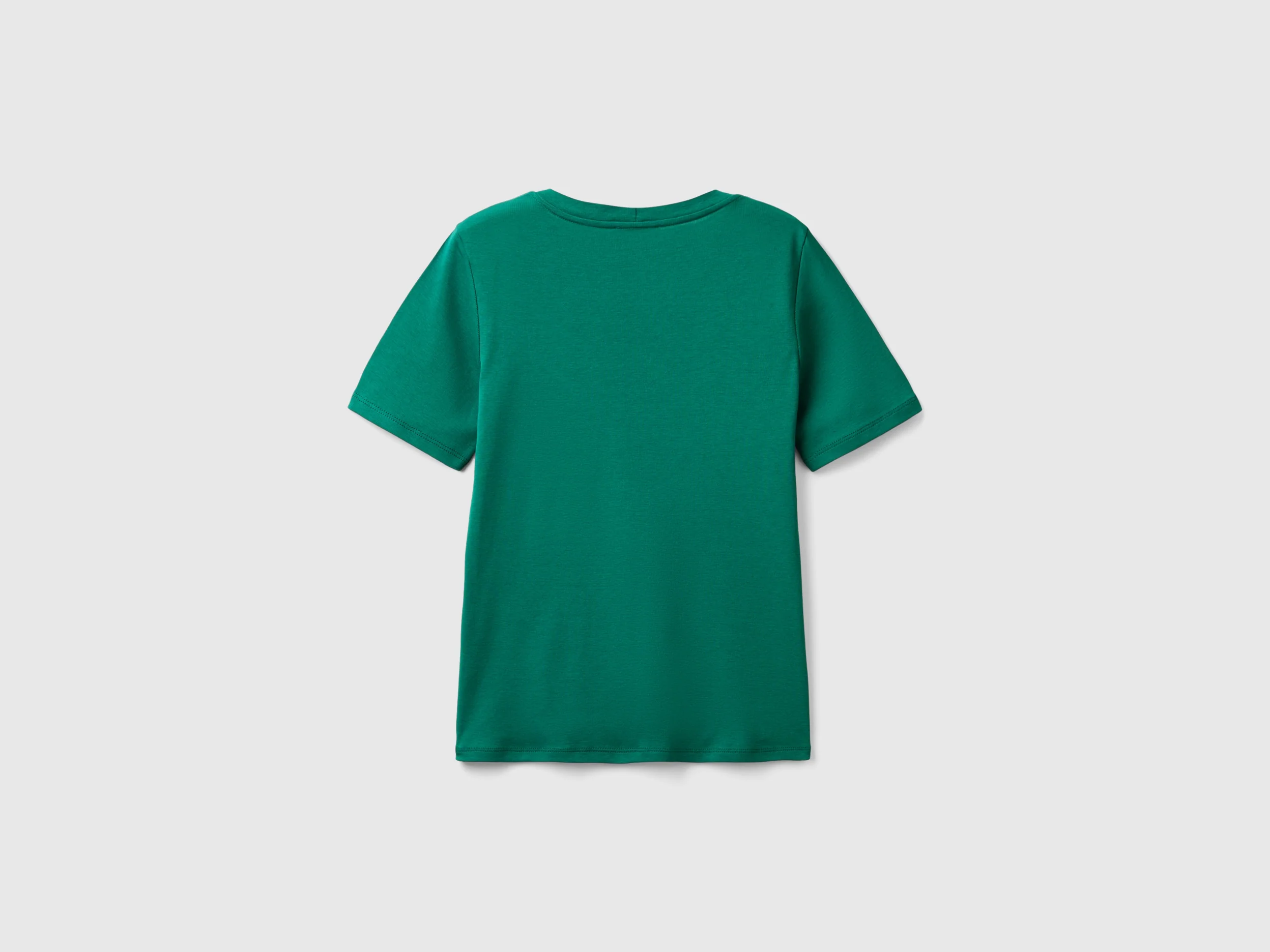 T-shirt manica corta in cotone a fibra lunga - Image 2