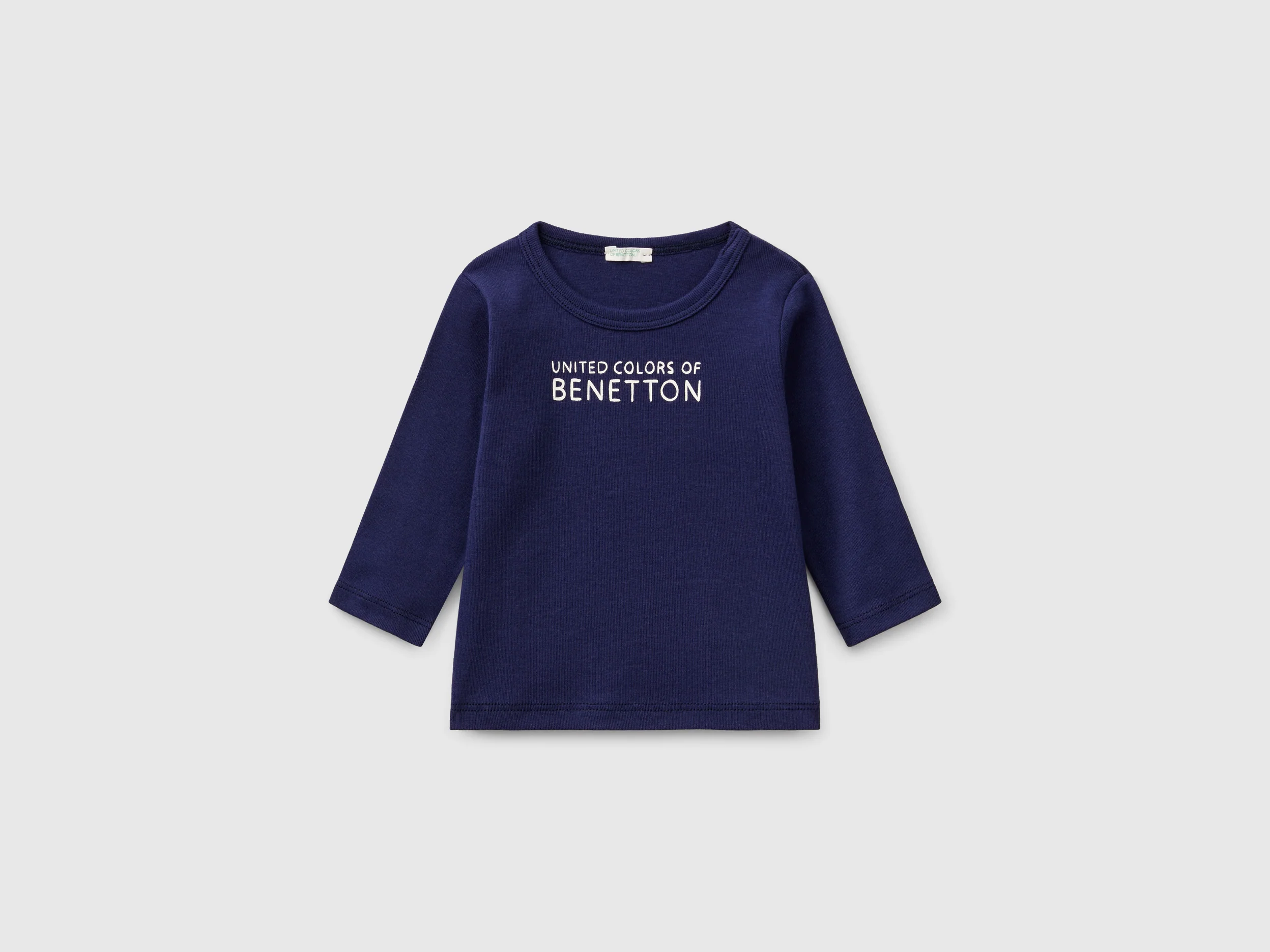 T-shirt manica lunga in cotone