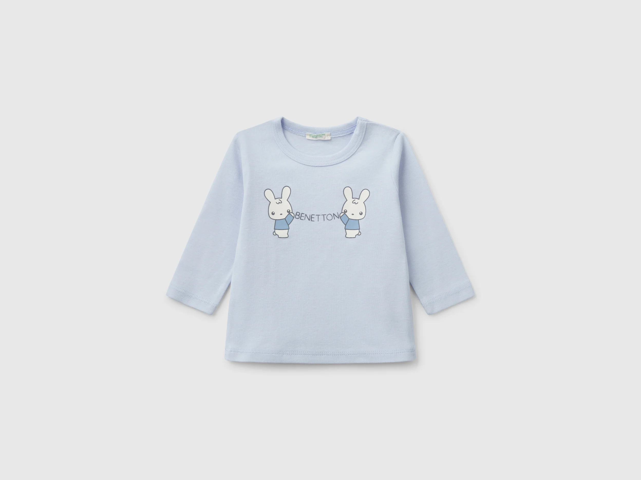 T-shirt manica lunga in cotone