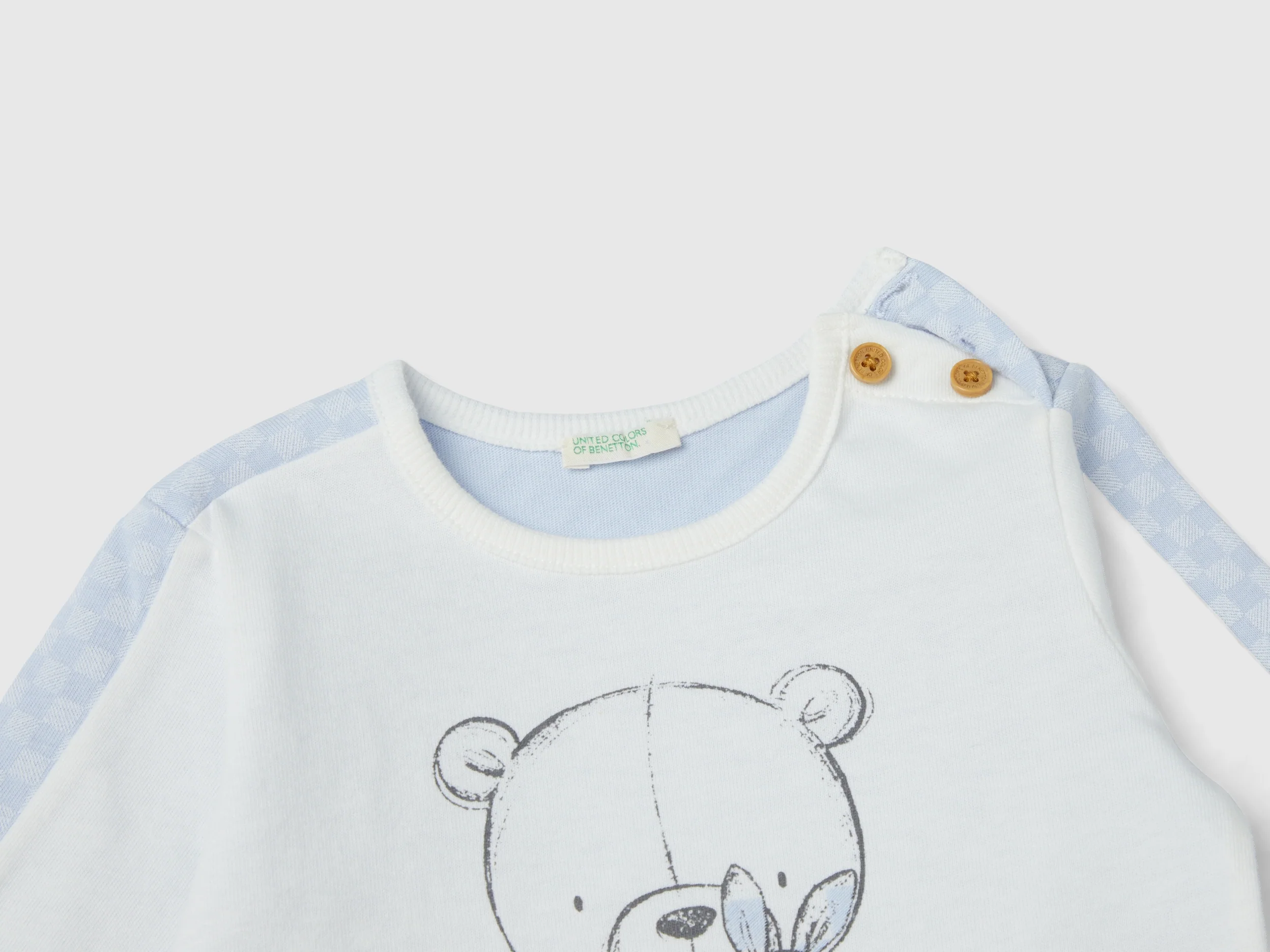 T-shirt optical con stampa orsetto - Image 3