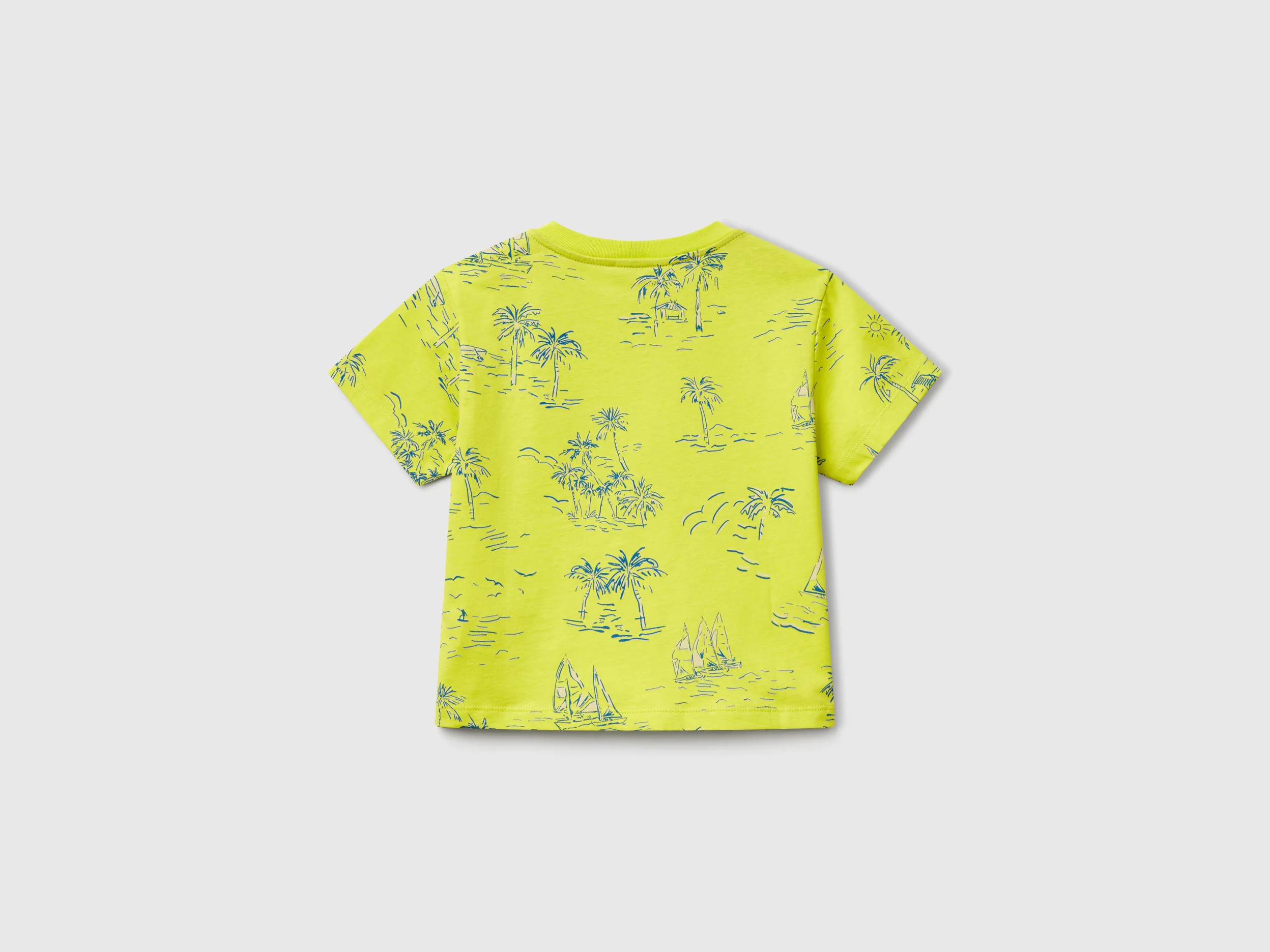 T-shirt over fit con stampa mare - Image 2