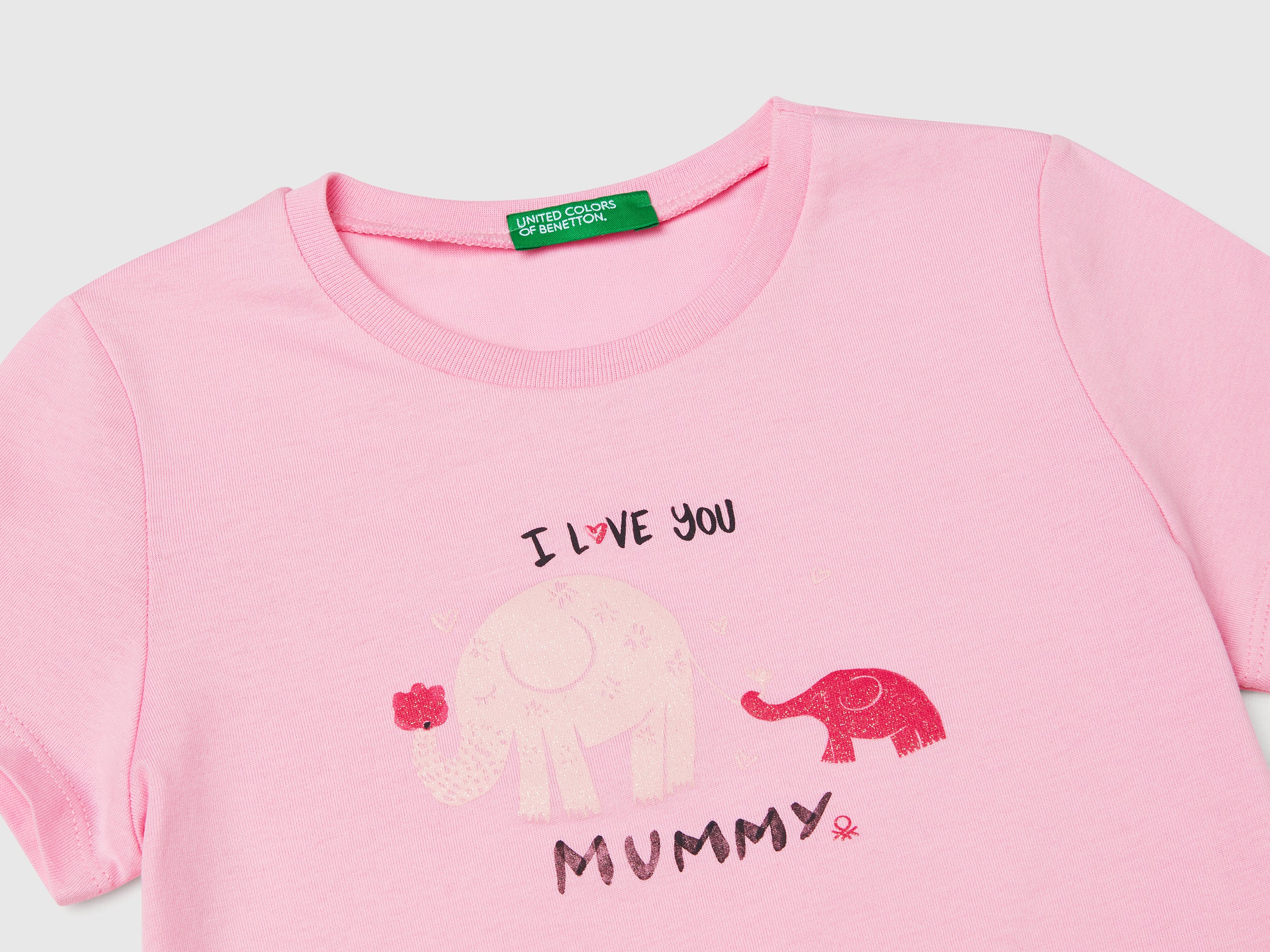 T-shirt regular fit con glitter - Image 3