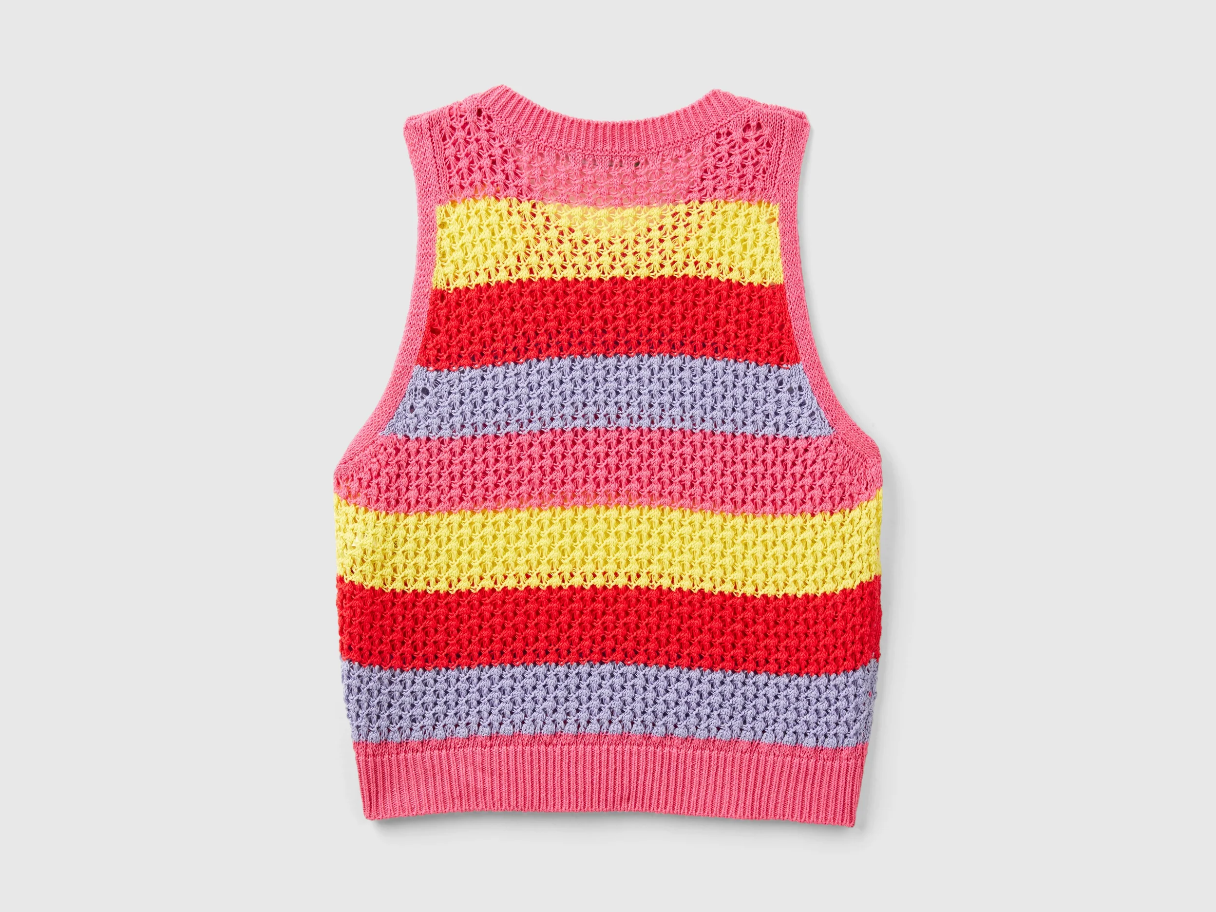 Top a righe in misto cotone riciclato - Image 2