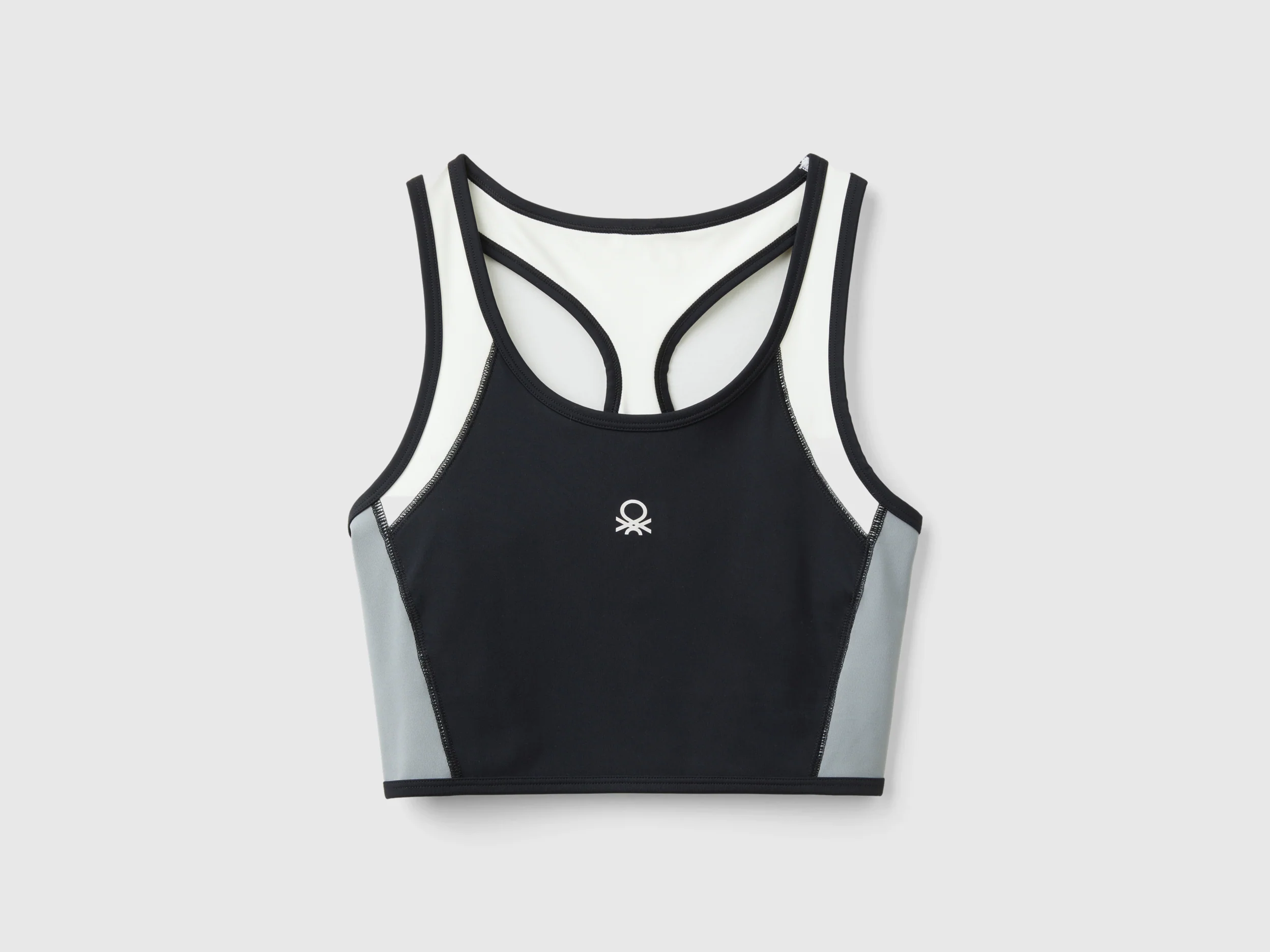 Top bra sportivo con tessuto riciclato