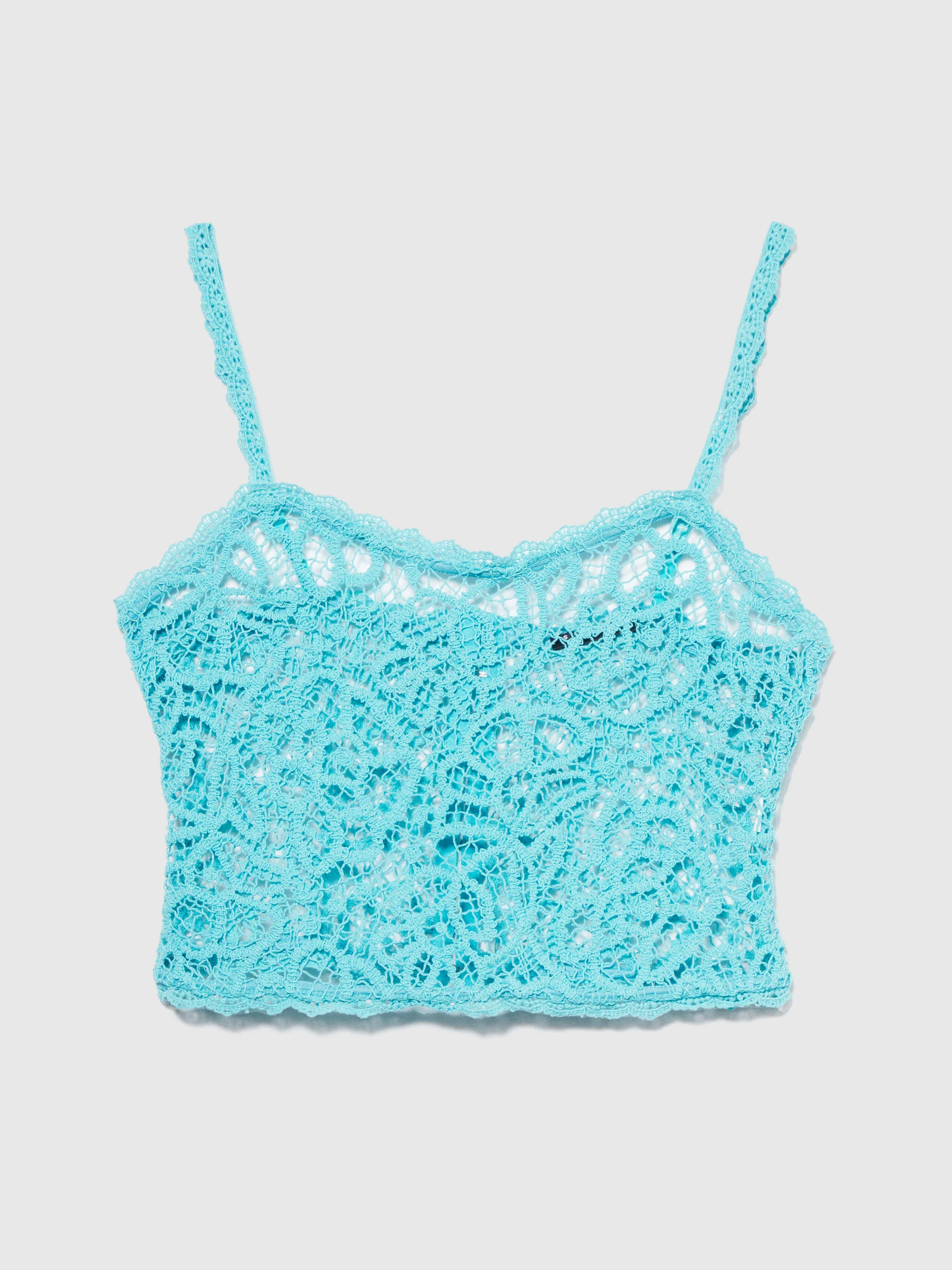 Top cropped in crochet