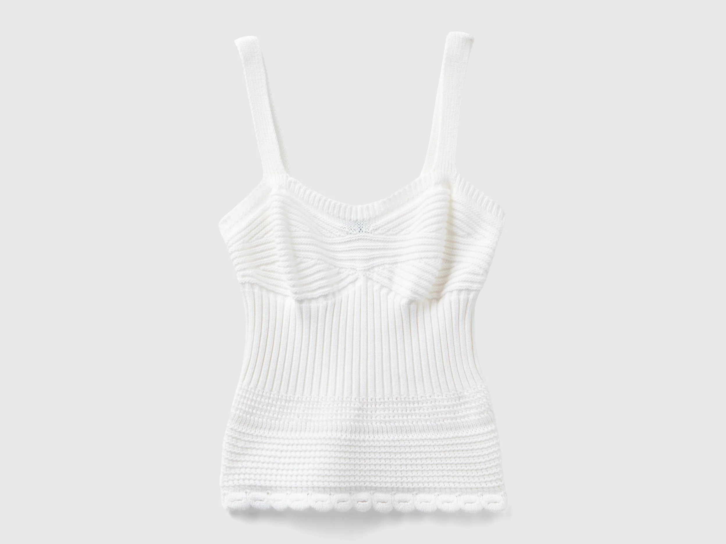 Top in maglia lavorata