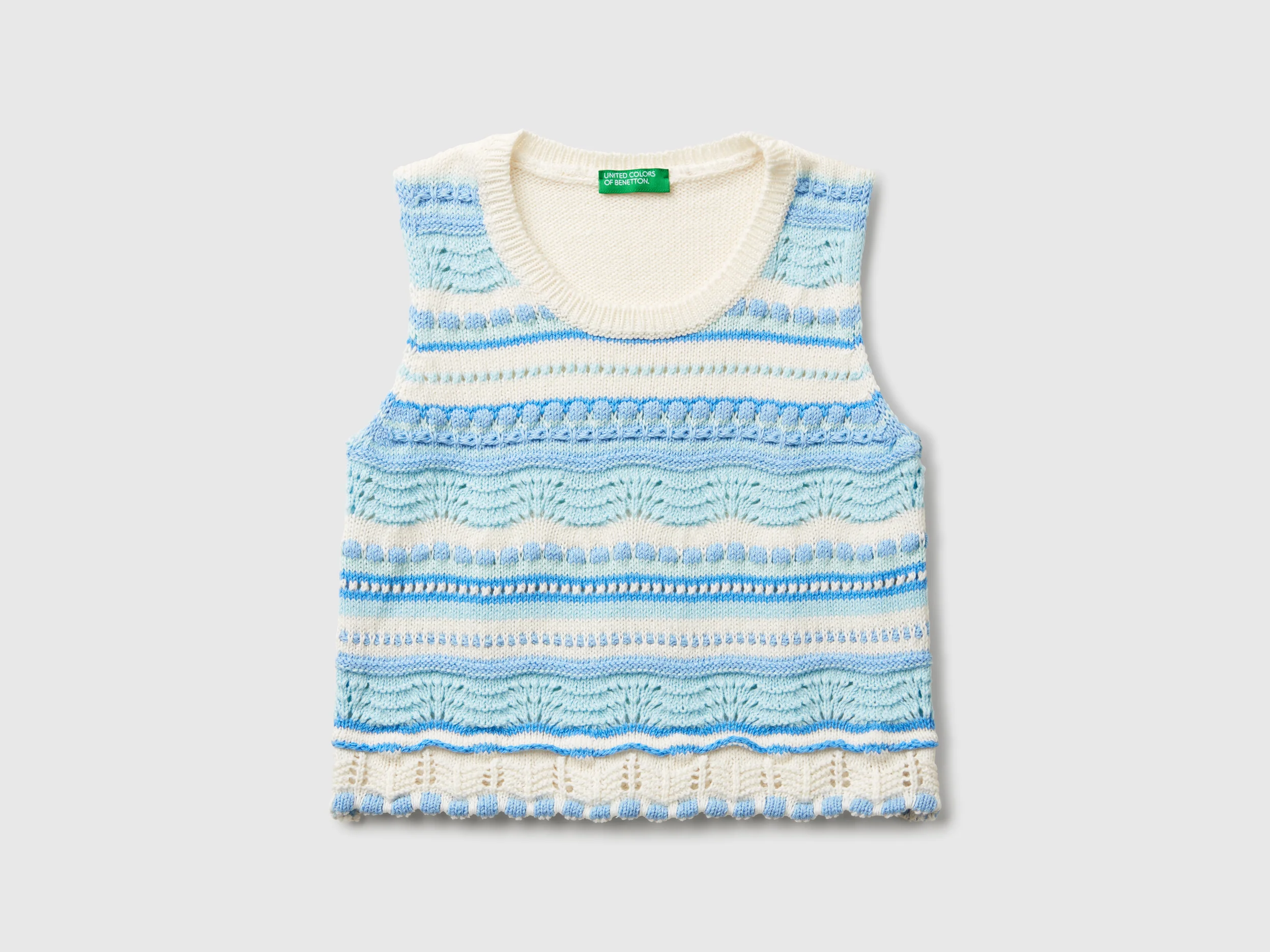 Top in maglia lavorato