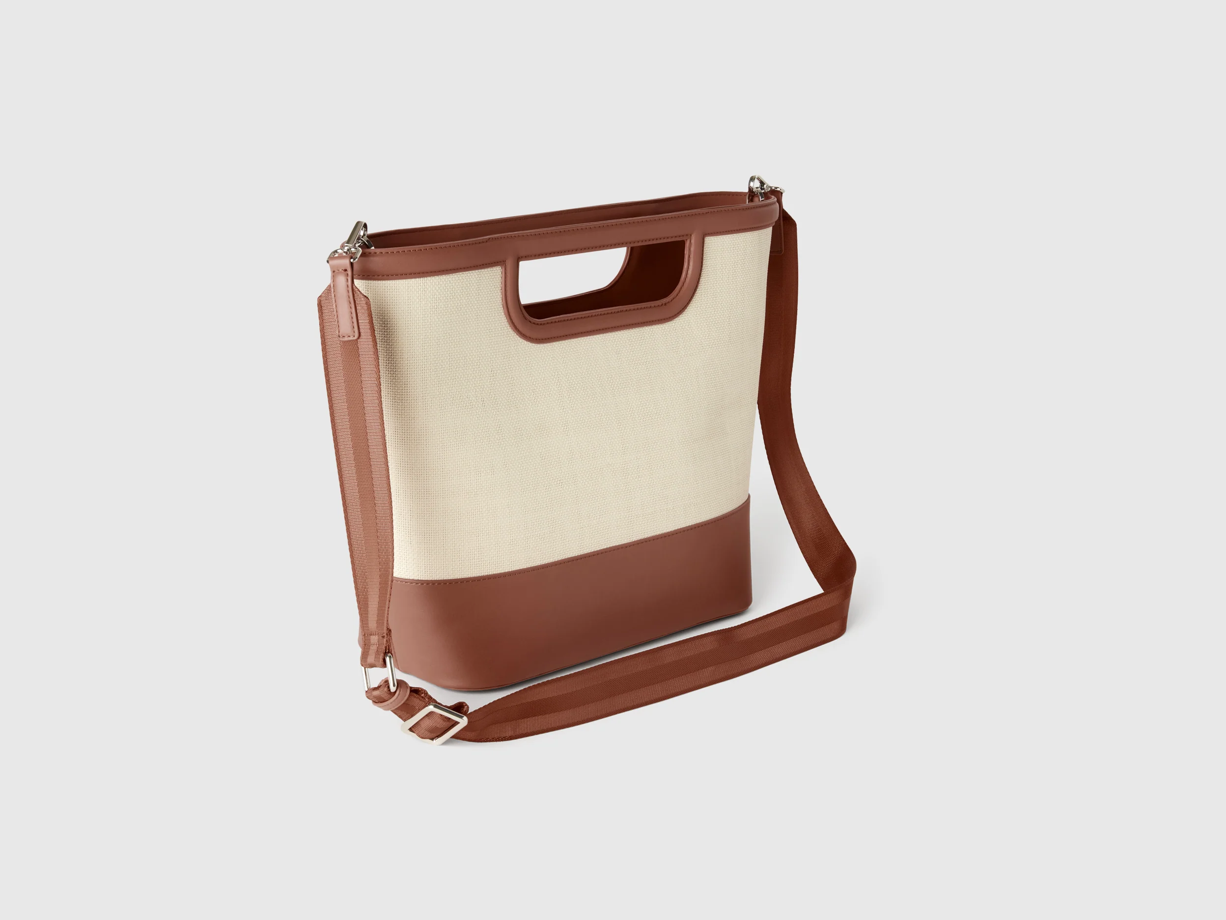 Tote bag grande in rafia - Image 2