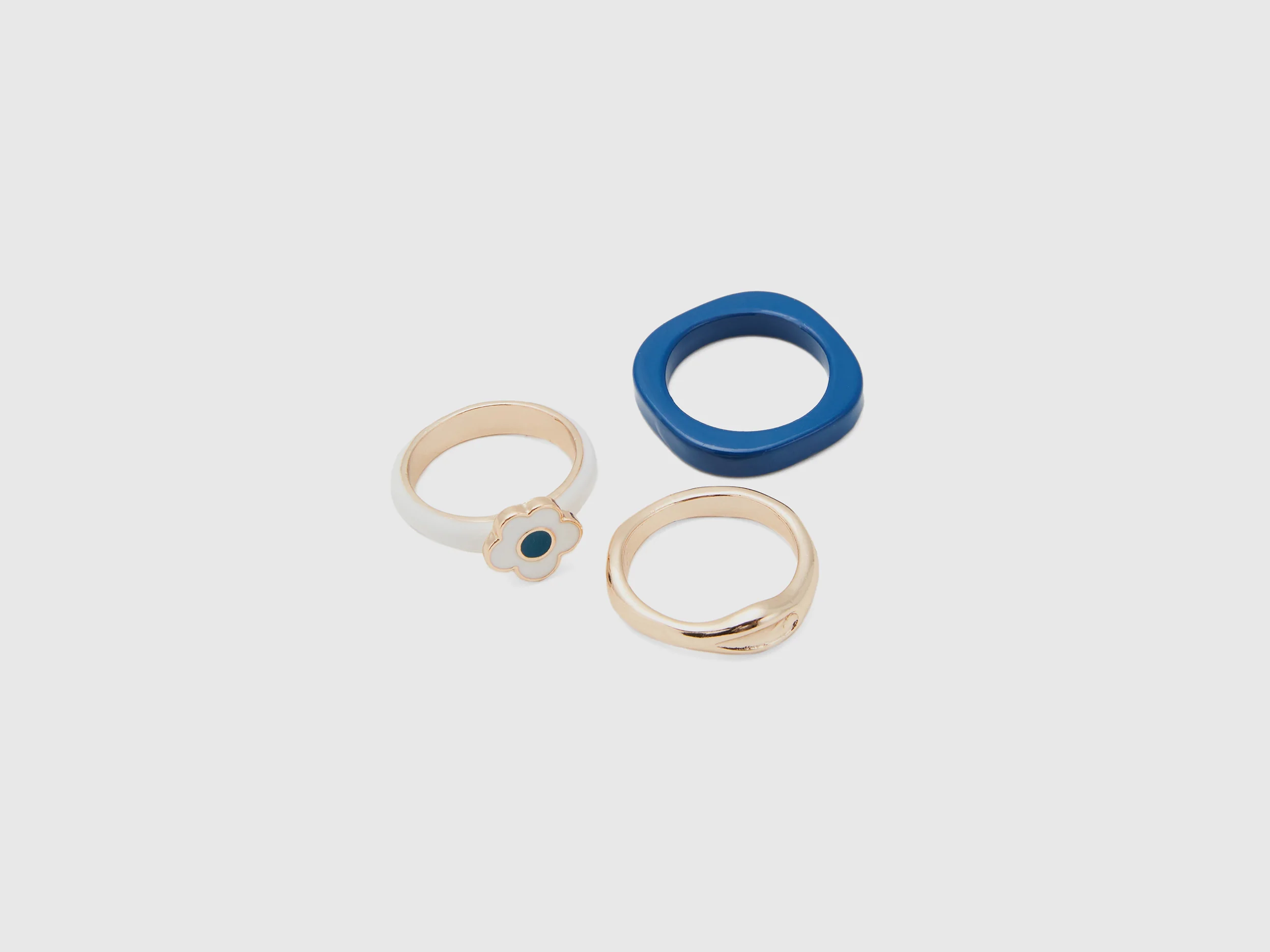 Tre anelli oro, blu e bianco - Image 2