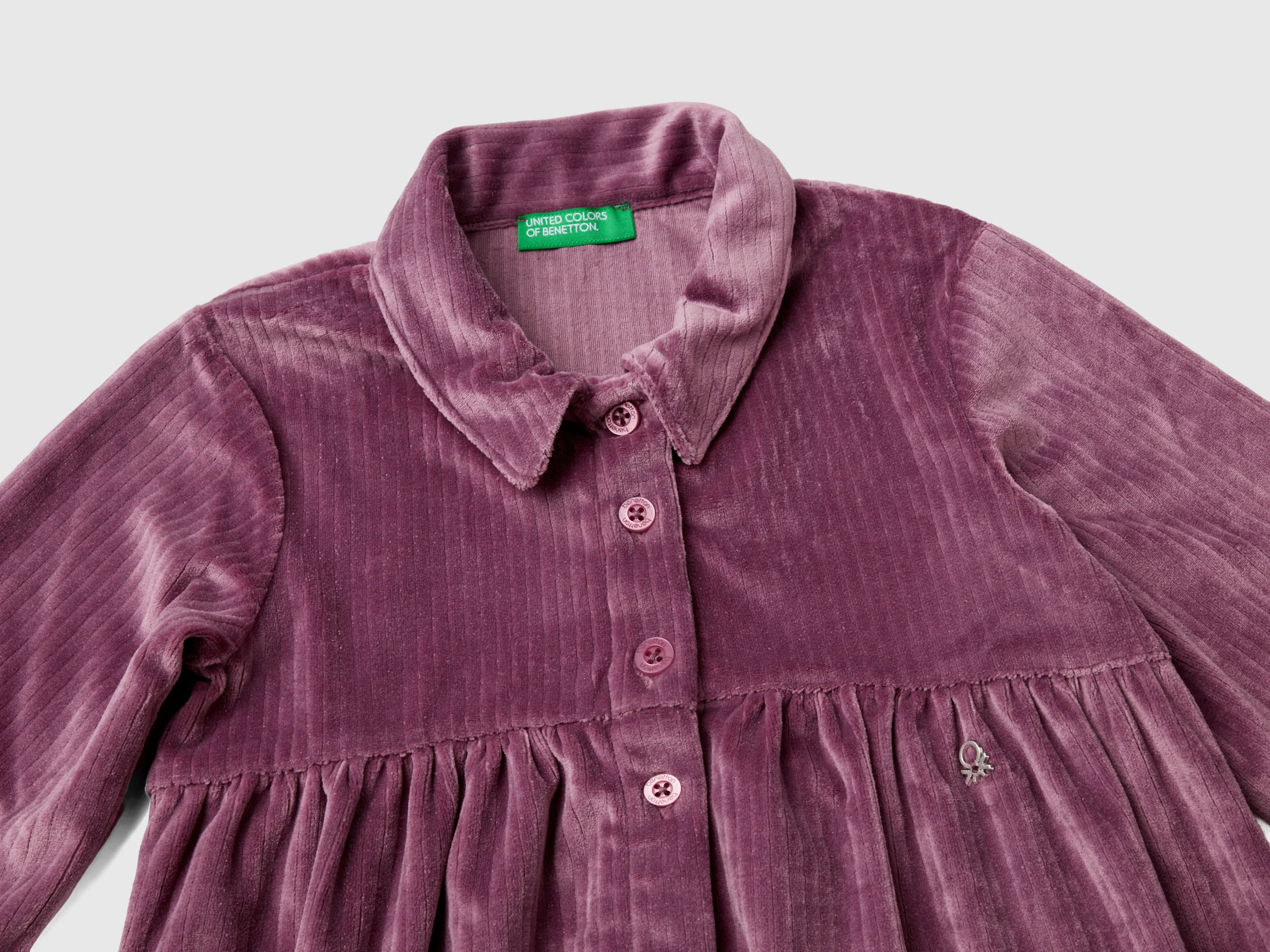 Vestito con colletto in ciniglia - Image 3