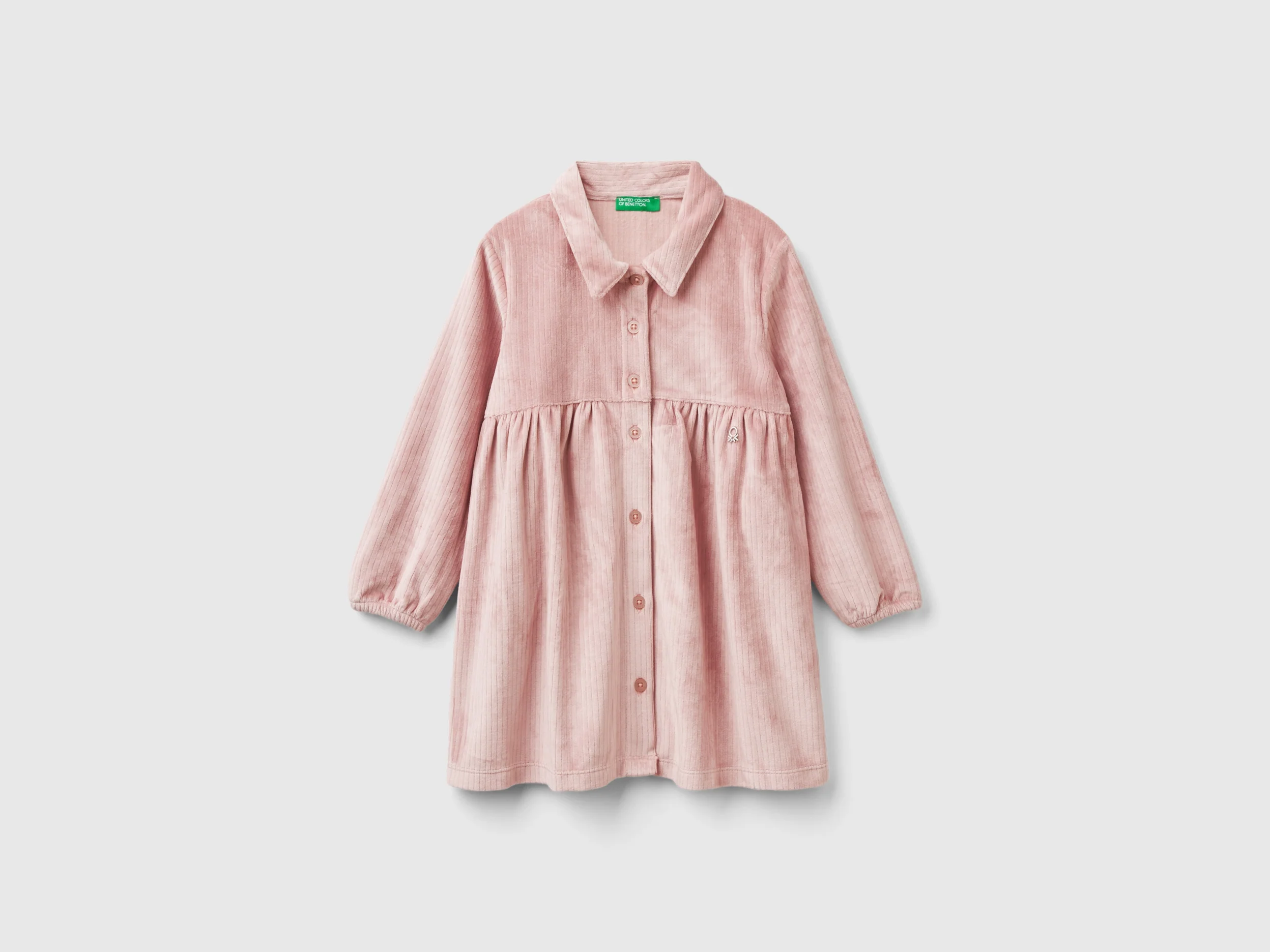 Vestito con colletto in ciniglia