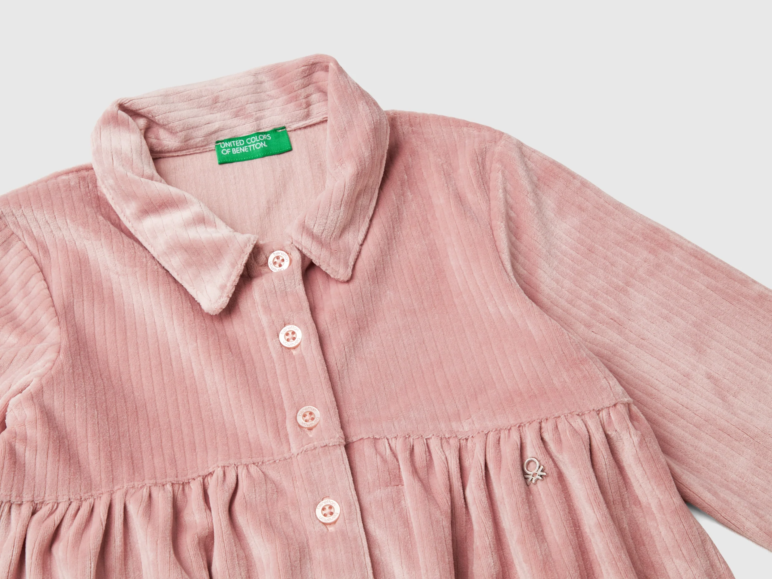 Vestito con colletto in ciniglia - Image 3
