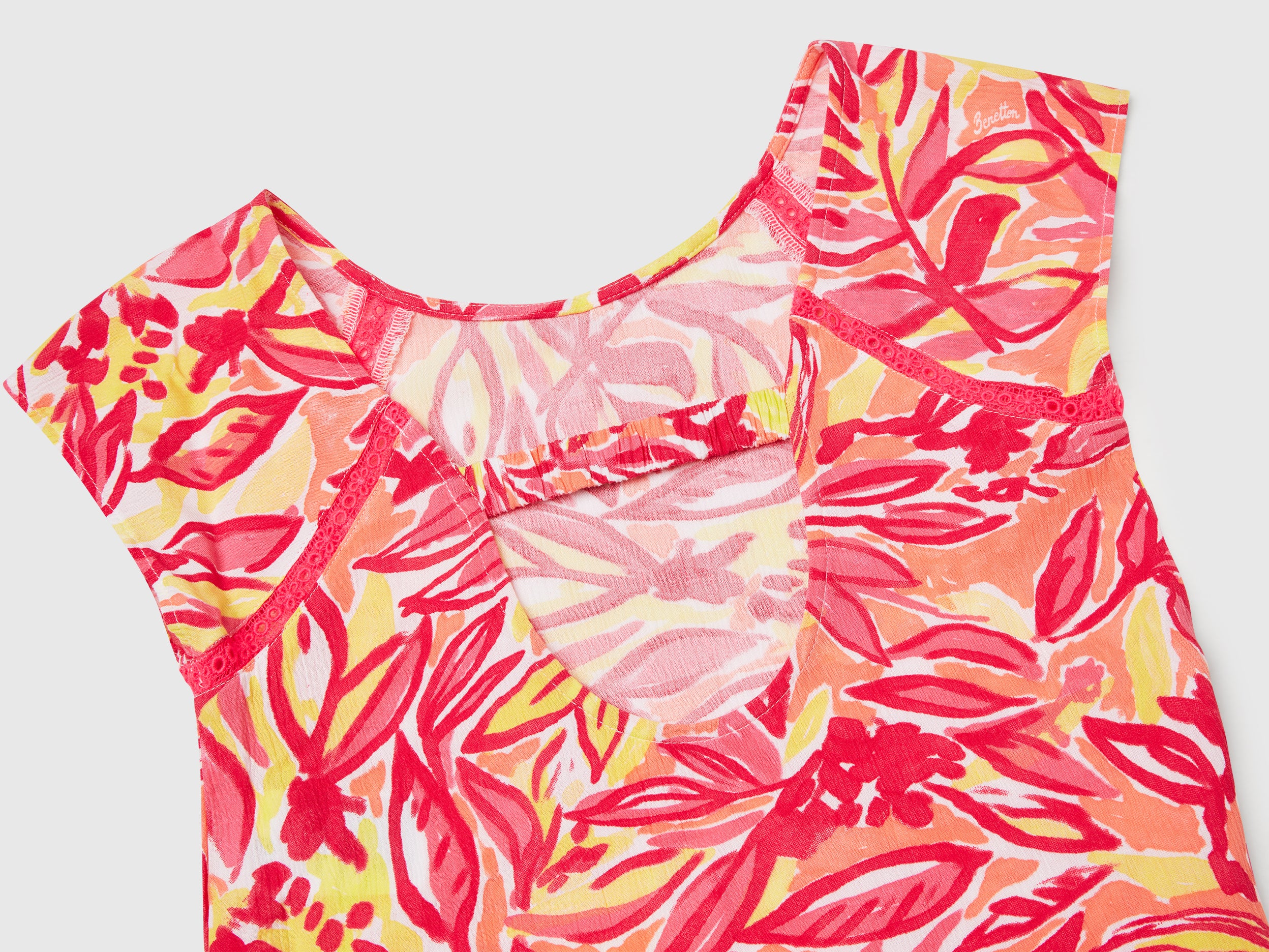 Vestito con stampa tropicale - Image 3