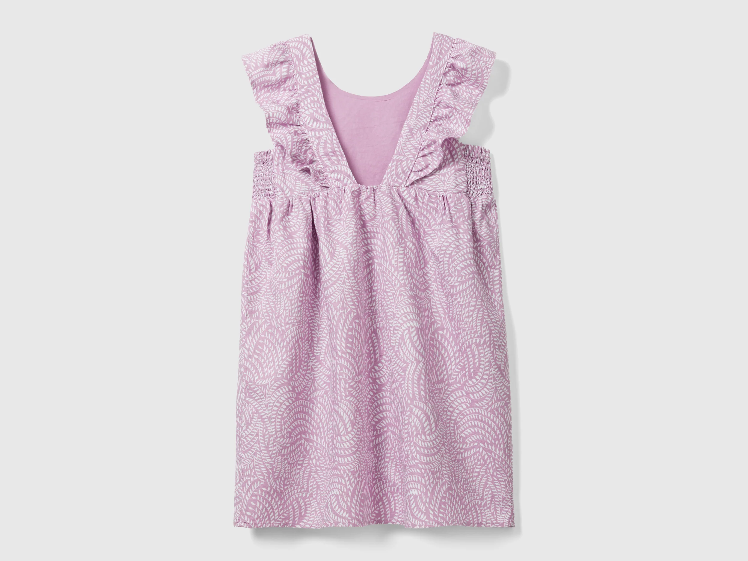Vestito fantasia in misto lino - Image 2