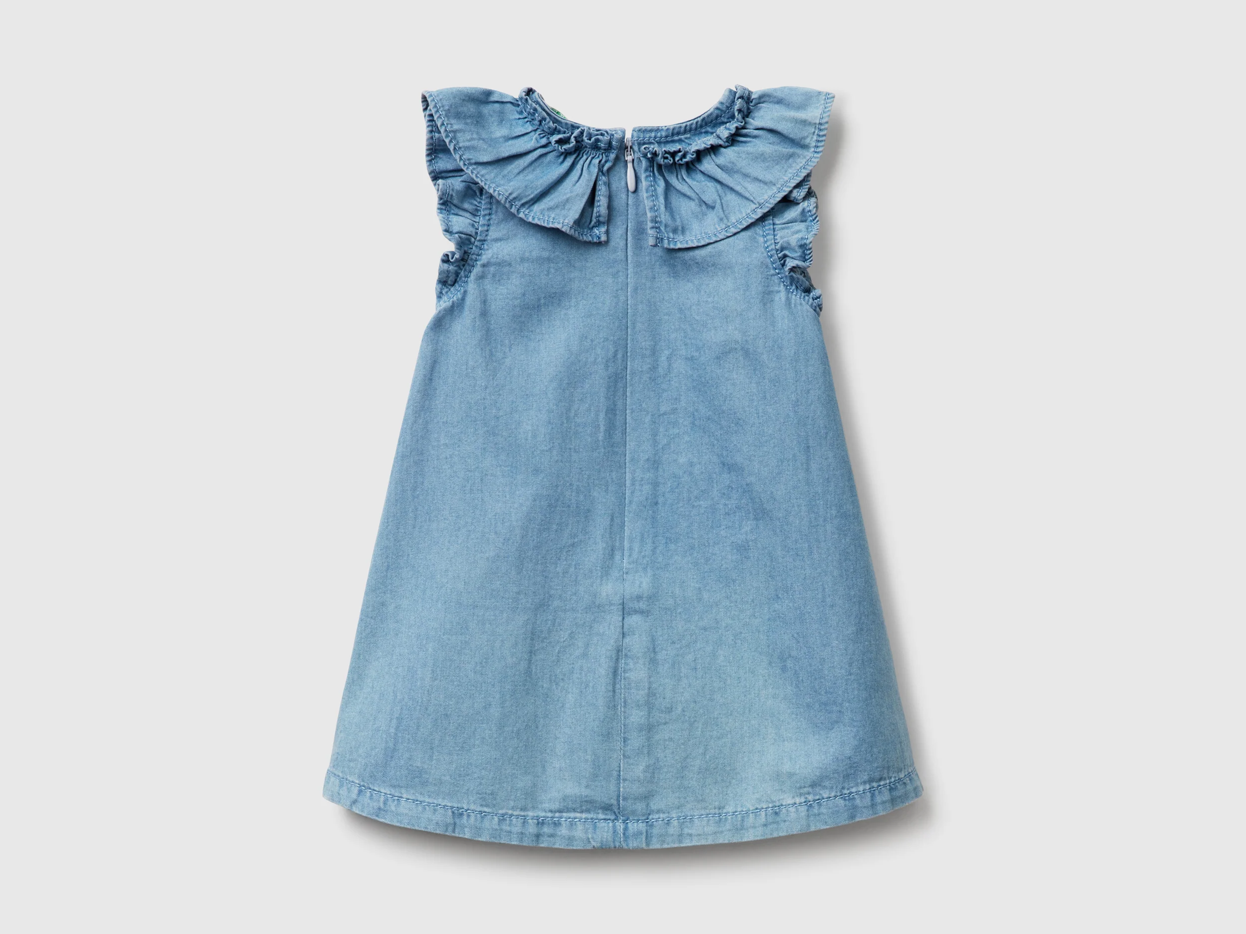 Vestito in chambray con volant - Image 2
