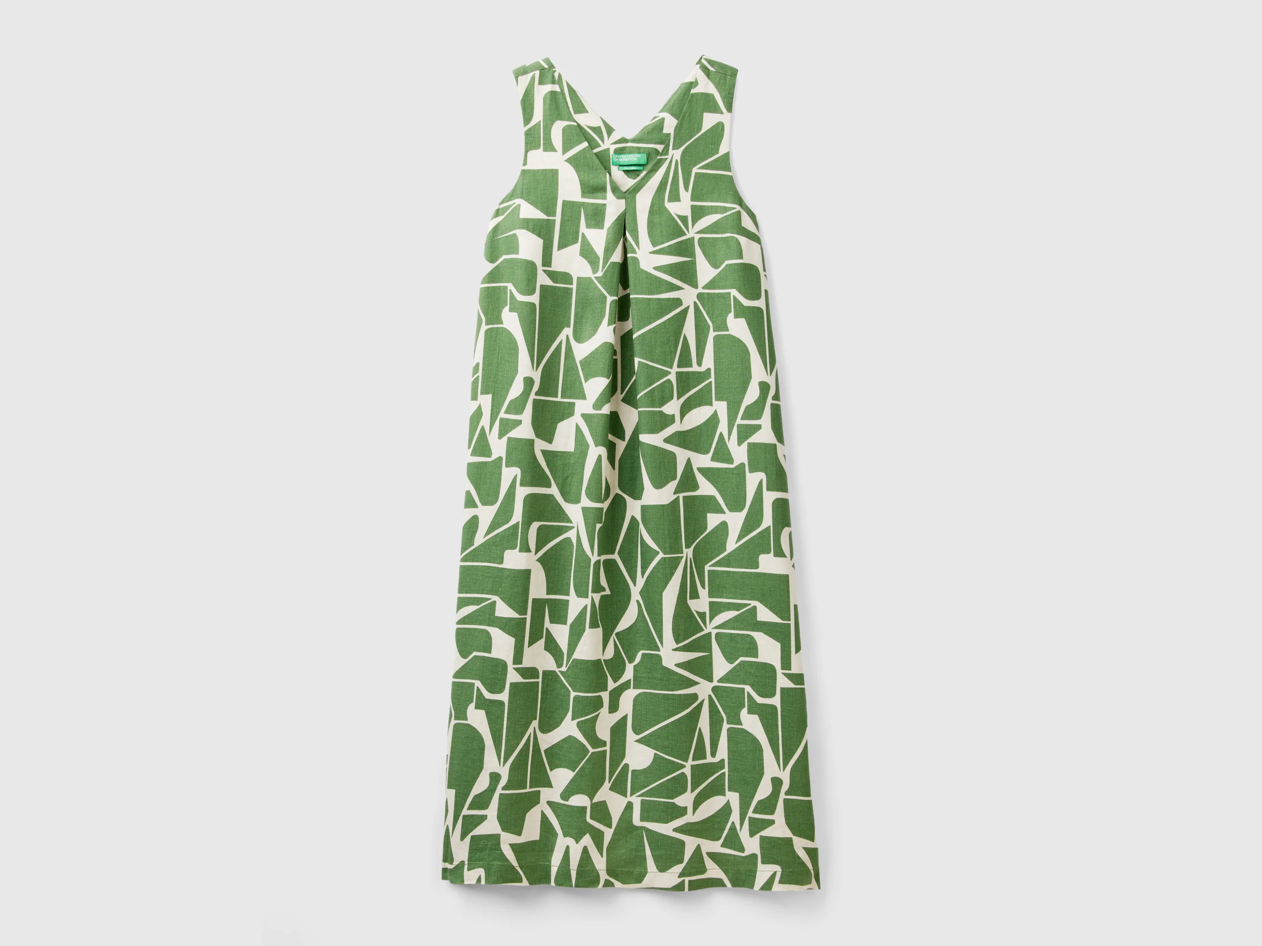 Vestito in lino stampato