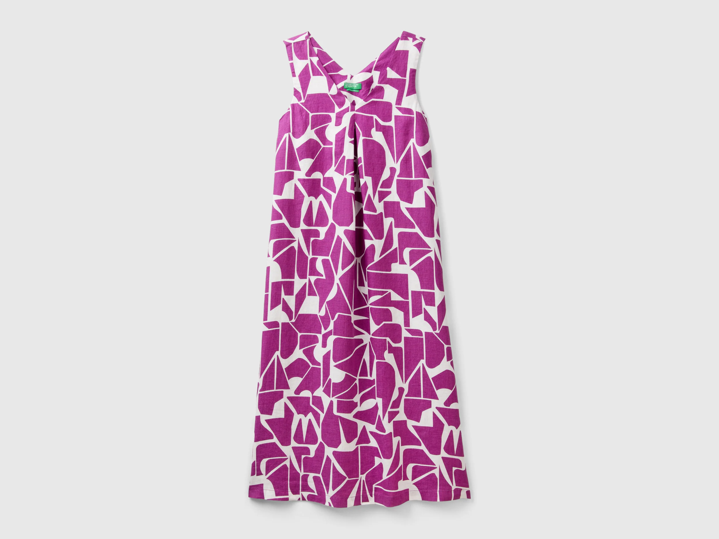 Vestito in lino stampato