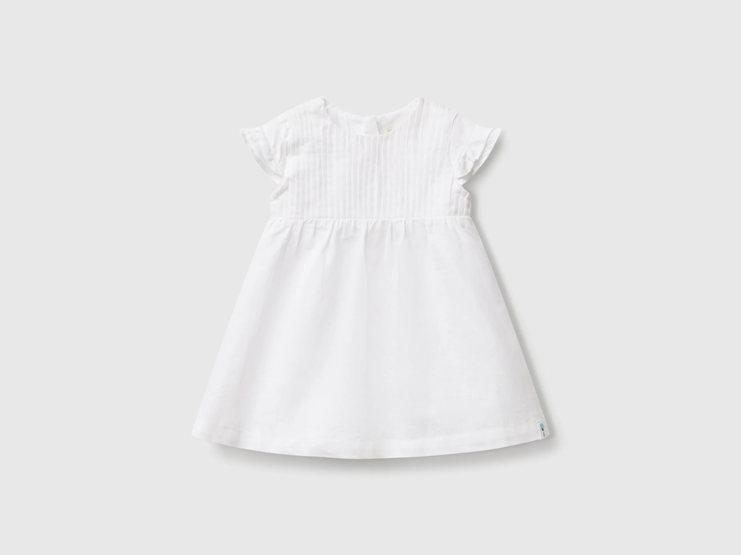 Vestito in misto lino e cotone