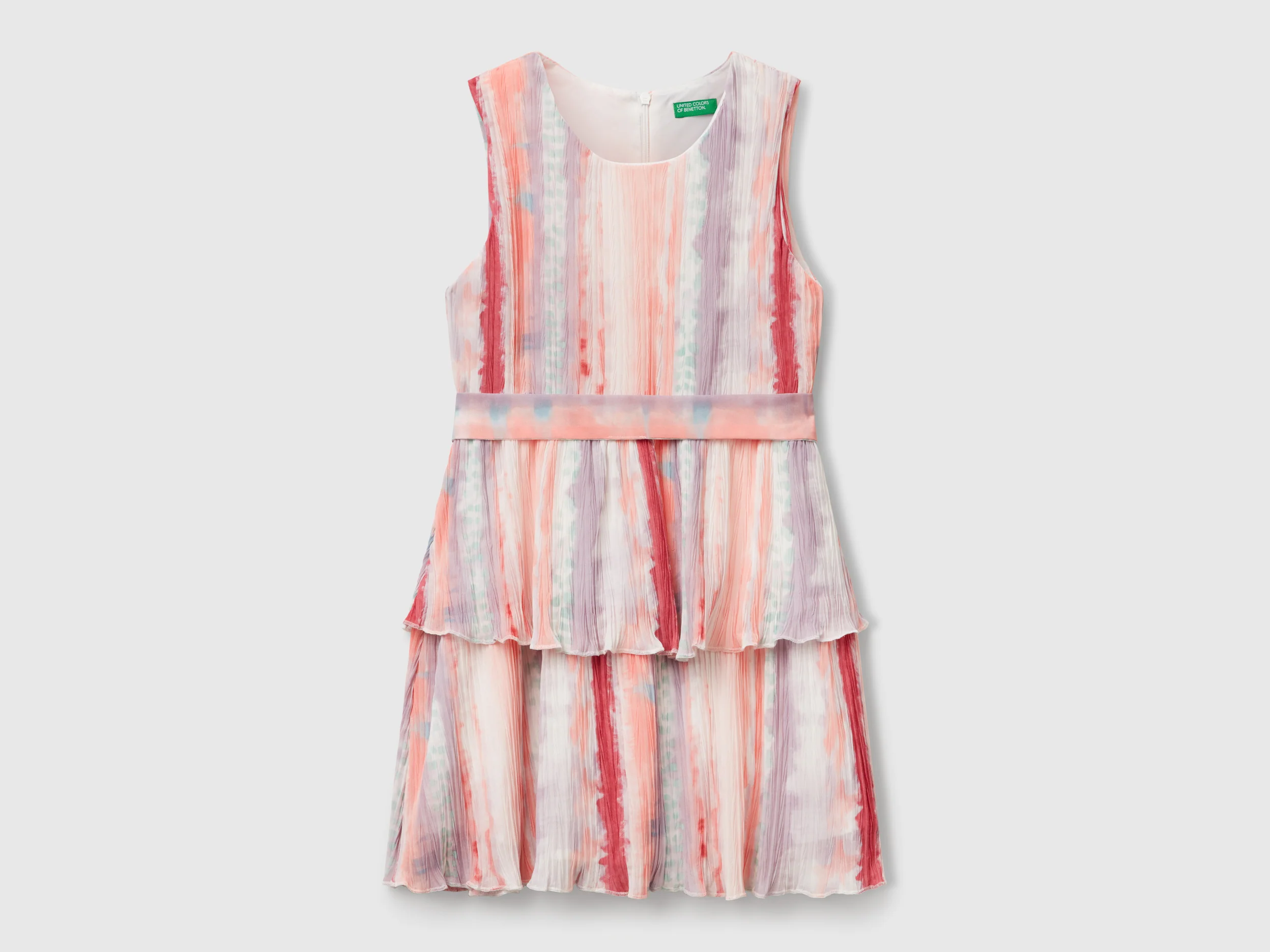 Vestito plissettato fantasia
