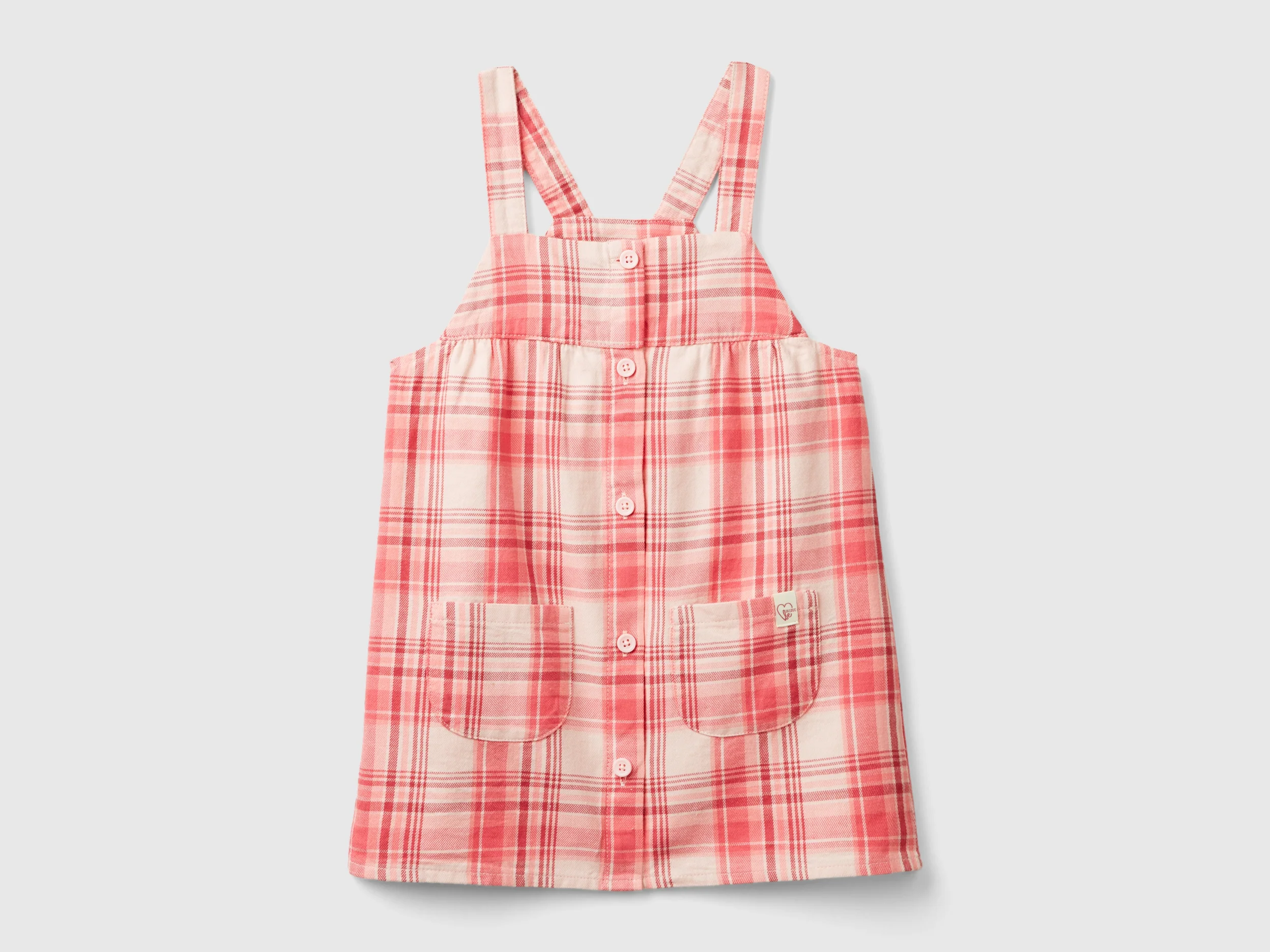 Vestito salopette tartan